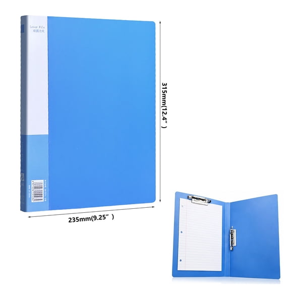 Metal Clip Folders Color Coded Letter Size Document Organizer for Homework