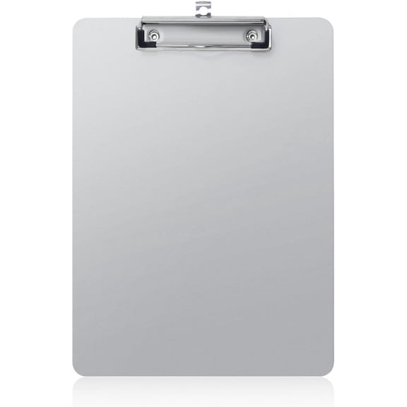 Metal Clipboard, 20% Sturdier Aluminum Contractor Clipboard with Low Profile Clip | Hangable Recycled Heavy Duty Rust-Proof | Plate for A4 Size Sheet, for Jobsite, Laboratory, Medical, Office, Teach