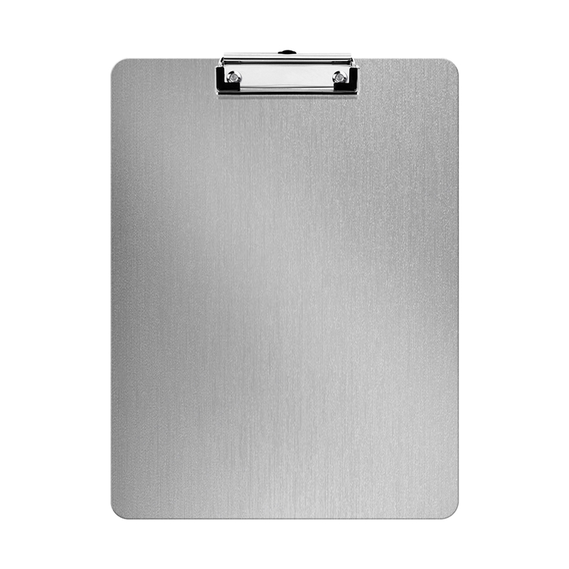 Metal Clipboard Folder A4 Stainless Steel Clip Board Bill Storage
