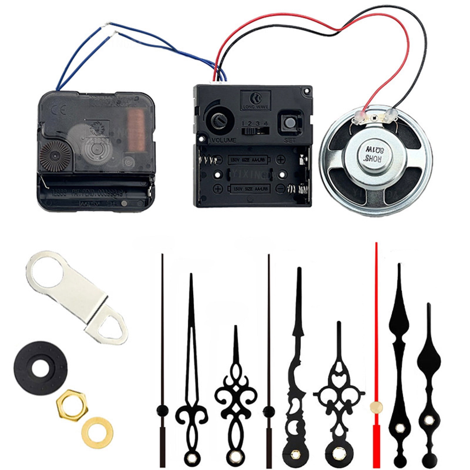 Metal Clock Mechanism Set Powered 12888 Clock Movement Parts for Wall ...
