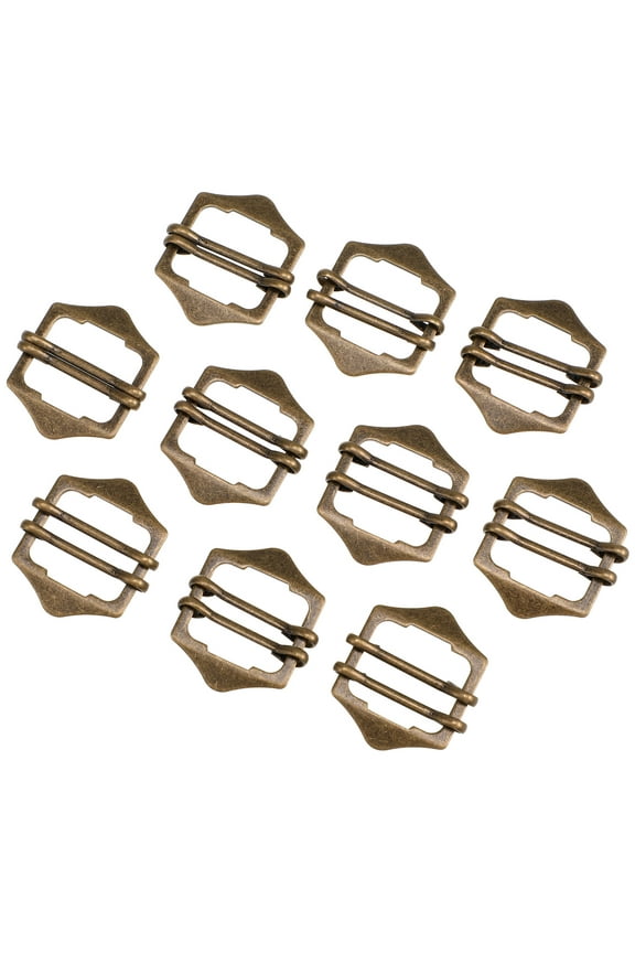 10Pcs Antique Bronze Metal Vest Buckle Adjustable Buckle Bronze Jackets Fashion Design