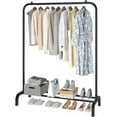 Metal Clothing Rack, Single Rod Portable Garment Rack for Hanging ...