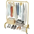 thumbnail image 1 of Metal clothes hanger, hanger with bottom rack for hanging clothes, coats, skirts, shirts, sweaters, 1 of 7