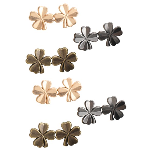 Metal Clovers Waist Tightener Pin Nonrust Plating Easy To Install Adjustable Clasp Buckle For Loose Pants Waist Adjusters