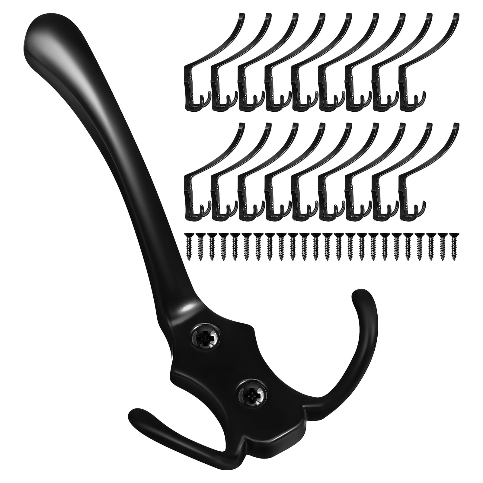 Metal Coat Hook for Cubicle Wall Brushed Nickel Hooks Hangers Utility