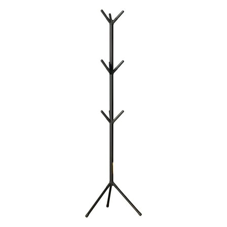 Metal Coat Rack Stand with 9 Hooks Hat Rack Coat Standing Rack Easy Assembly for Coats, Hats, Scarves and Handbags for Entryway, Hallway, Bedroom, Office
