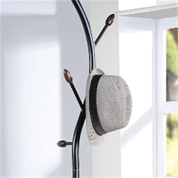 Metal Coat Rack Stand with Natural Marble Base, Free Standing Hall Tree with 12 Hooks for Hanging Scarf, Bag, Jacket, Home Entry-way Hat Hanger Organizer (Bronze)