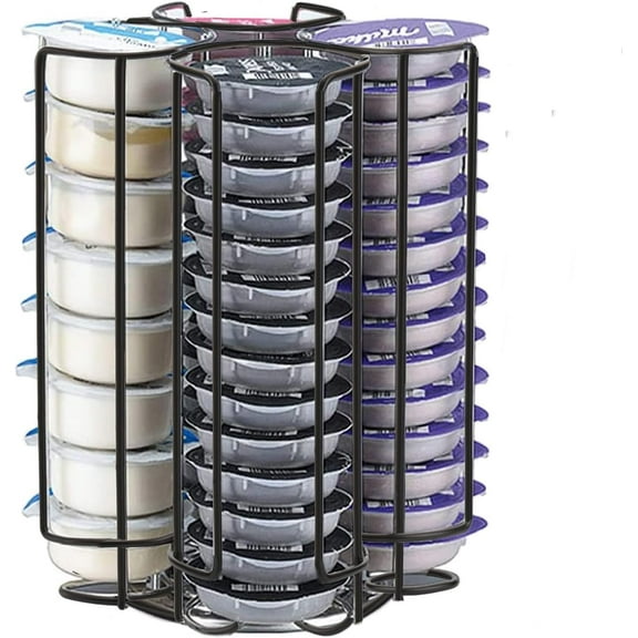 Metal Cocktail Capsule Holder Capsules Storage Carousel Organizer, Compatible with Bartesian Cocktail Capsules, Hold Up to 32 Capsule Pods