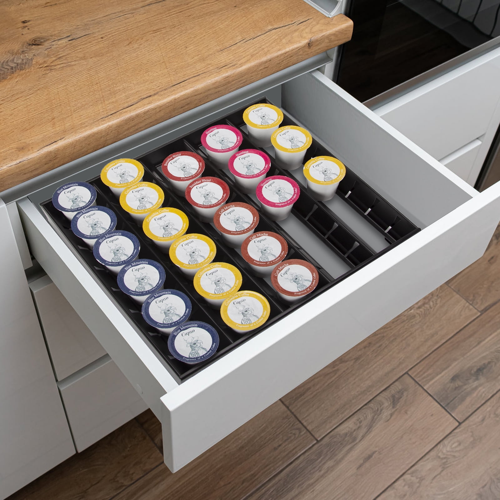 SYSYLY Coffee Capsule Holder for k cup And Vertuoline Capsules,Metal ...