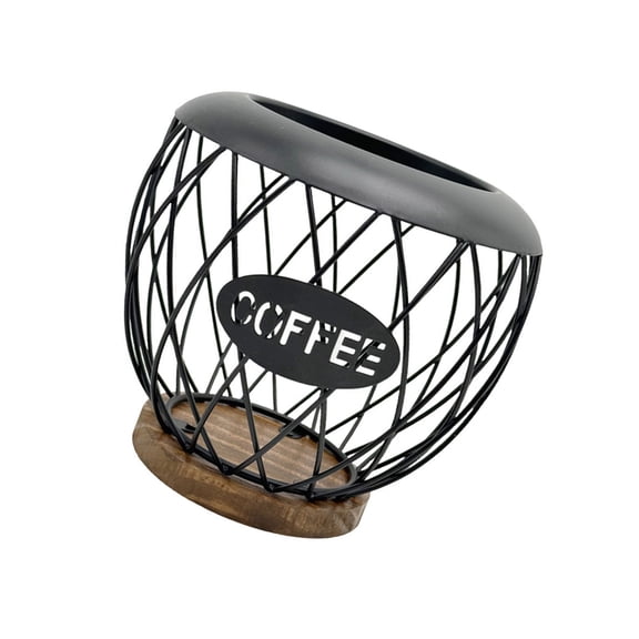 Metal Coffee Pods Storage Organizers Geometric Kitchen Countertop Holder For 50 Pods Compact Space Saving Design