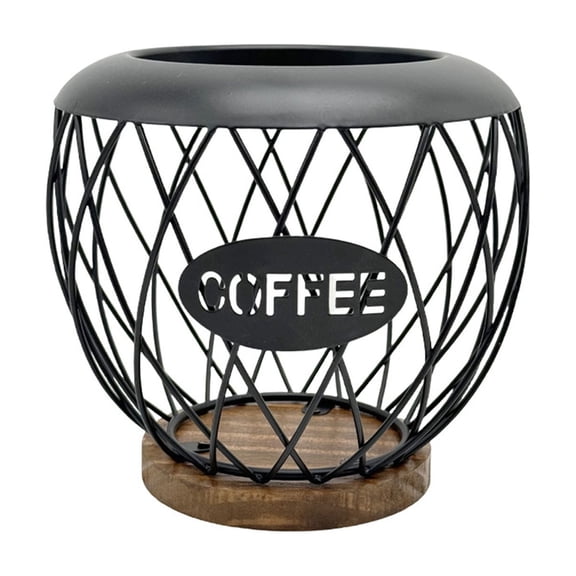 Metal Coffee Pods Storage Organizers Geometric Kitchen Countertop Holder For 50 Pods Compact Space Saving Design
