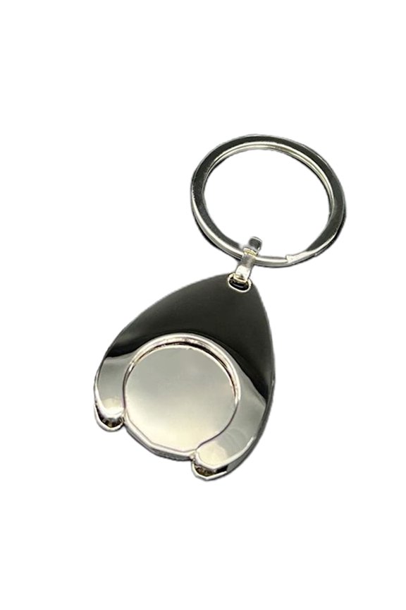 Metal Coin Key Wallet Chains Pendant Practical Keychain for Shopping Trolleys Keyrings Ornament for Wallet Backpack Key