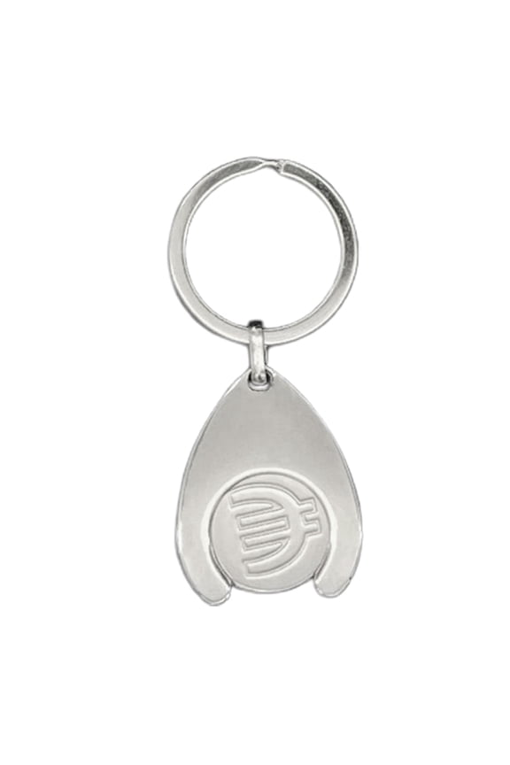 Metal Coin Key Wallet Chains Pendant Practical Keychain for Shopping Trolleys Keyrings Ornament for Wallet Backpack Key