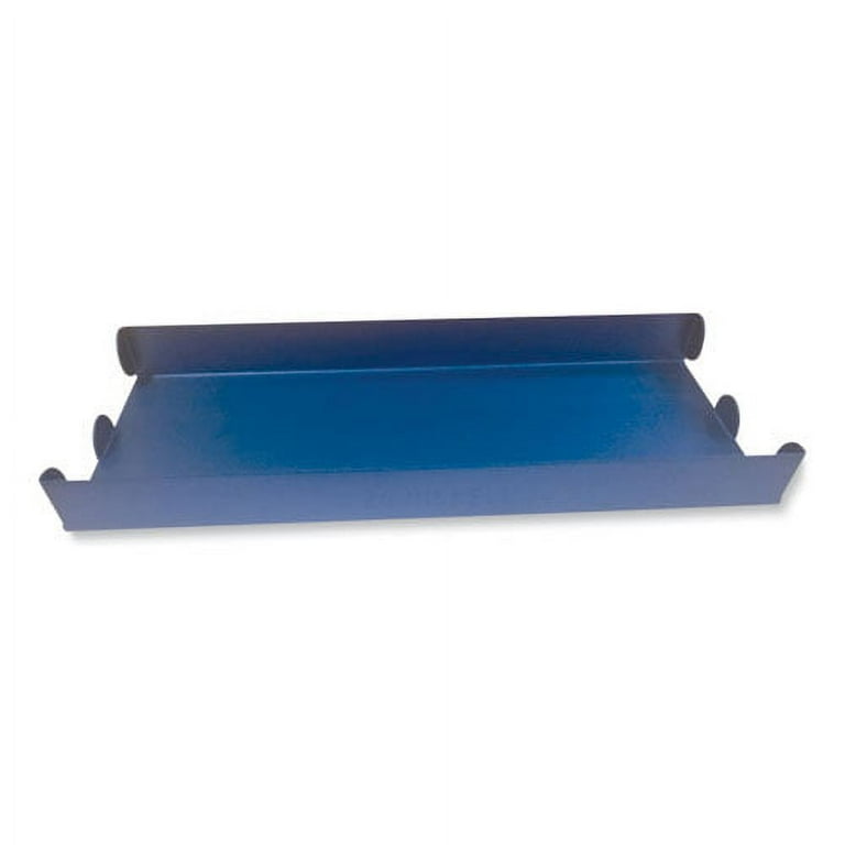 Stackable Plastic Coin Tray, Nickels, 10 Compartment, Denomination and Capacity Etched On Side, Blue