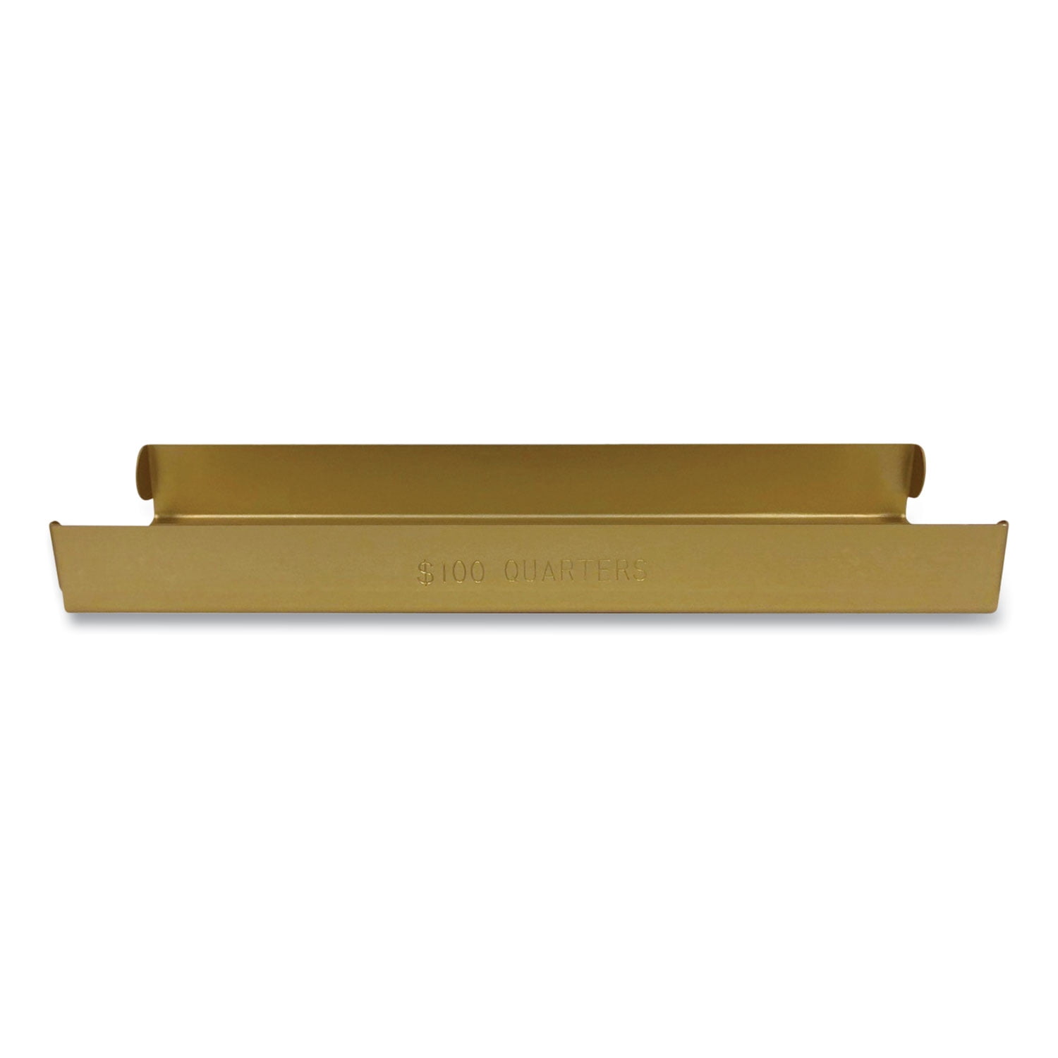 Metal Coin Tray, Quarters, Stackable, 3.5 x 10 x 1.75, Orange Metal Coin Tray, Quarters, Stackable, 3.5 x 10 x 1.75, Orange