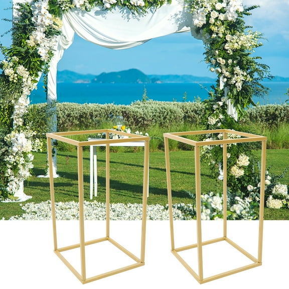 Metal Column Stand Floor Wedding Guiding Stand Wedding Artificial Flower Road