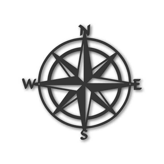 Metal Compass Wall Art | Metal Compass Wall Art | Custom Compass Wall Plaque | 15 Color Options 10