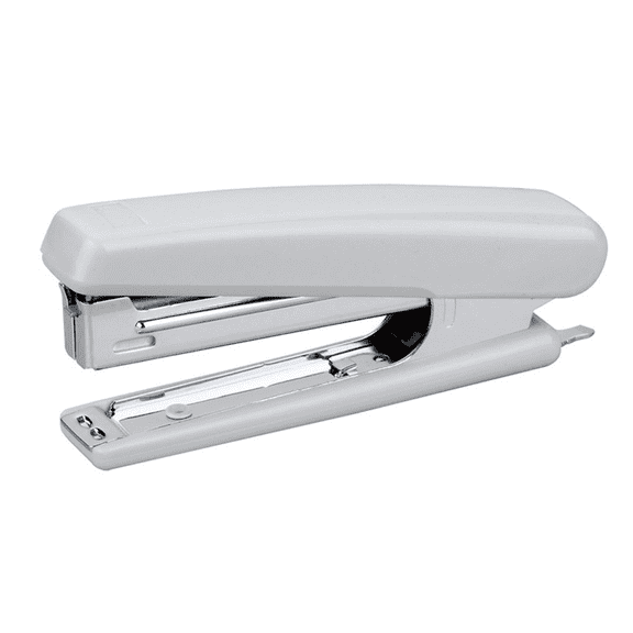 Metal Construction Stapler, Jam Resistant Effort Saving Tool, Reliable Desktop Companion, Soft Rubber Handle For 20 Sheets One Finger Stapling, Skid Free Base Protects Your Desk