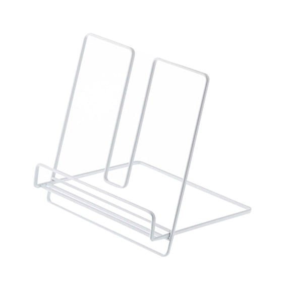 Metal Cookbook Stand Heavy Duty Kitchen Counter Stand Holder for Recipe Books Tablet iPad Magazine Plate Display 7.9 Inch