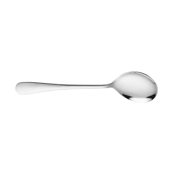 Metal Cooking Spoon,Stainless Steel Spoon,Mirror Polished Serving Spoon with Ergonomic Handle,Heat Resistant Spoon with Slotted Design for Draining,Ideal for Home,Restaurant and Hotel(Silver4)