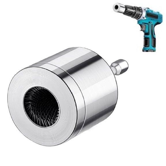 Metal Copper Pipe Cleaner, Copper Pipe Cleaner for Drill, Thoughtful Design Plumbing Tools Pipe Cleaning Brush for Electric Drill, Full Metal Drill Tube Cleaning Brush