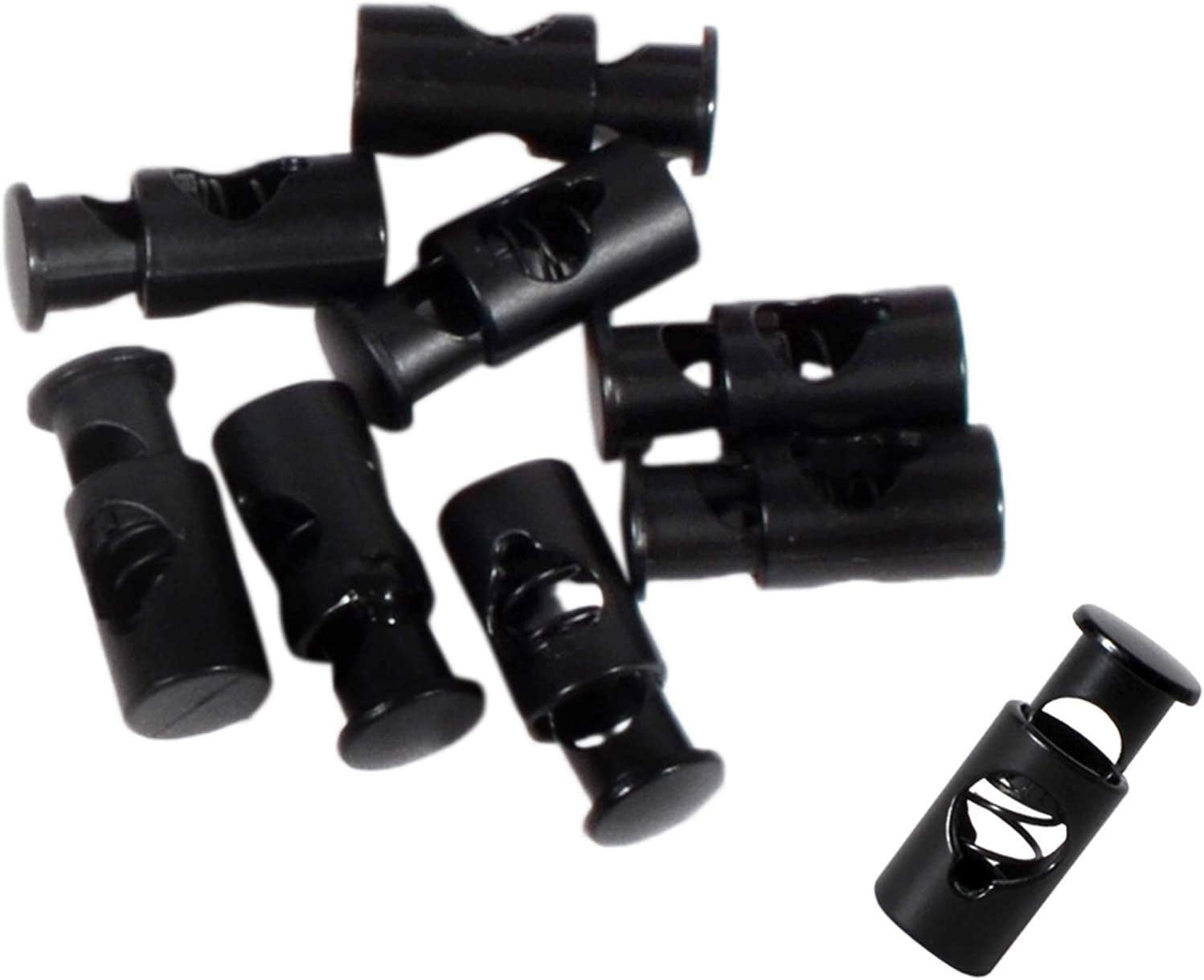 Metal Cord Lock Spring Loaded Stop Toggle Fastener for Jackets, Luggage