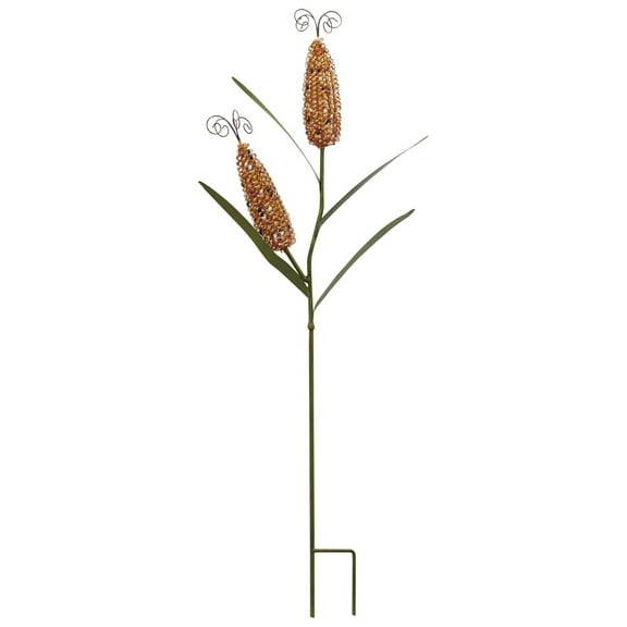 Metal Corn Garden Stakes Fall Decor Decorative Yard Signs Corns Plant Stake Lawn Decoration for Autumn Harvest Thanksgiving (B)