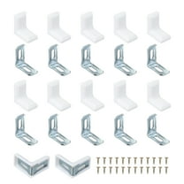 Uxcell Metal Corner Braces L-Shape Bracket Right Angle Board Holder White