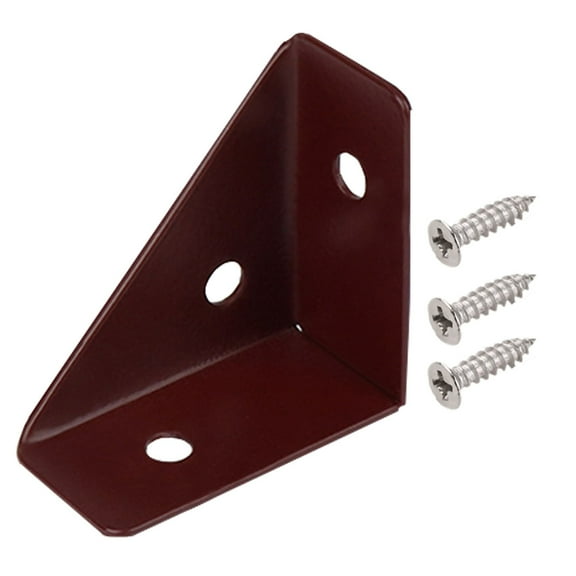 Metal Corner Bracket with Screws - 90 Degree Angle Brace for Wood Shelving Furniture Table Cabinet Coffee1
