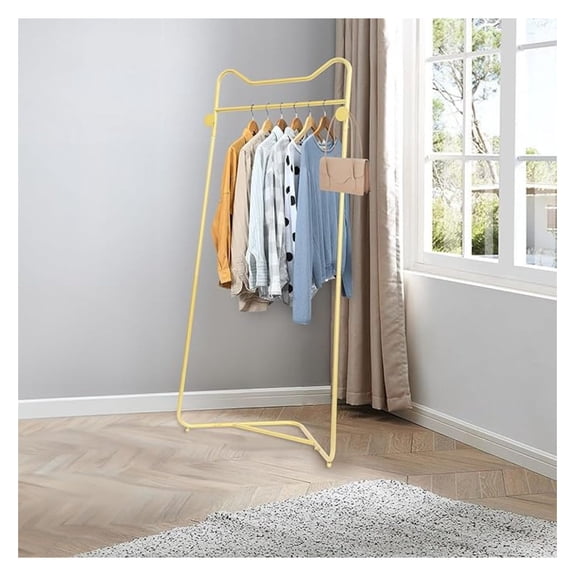 Metal Corner Coat Rack, Modern Clothing Rack Freestanding with 2 , Coat Hanger Hat Tree Standing Clothes Racks for Boutique, Bedroom