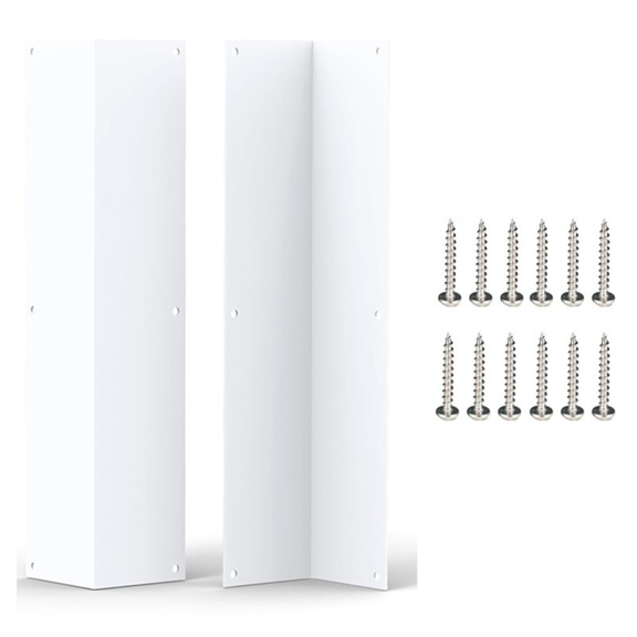 Metal Corner Guards, 89 Degree Rounded Edge Wall Protectors, 2 Piece Set