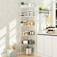 thumbnail image 1 of Metal Corner Wire Shelving Units with Adjustable Feet for Balcony, Kitchen, Bathroom, 1 of 14