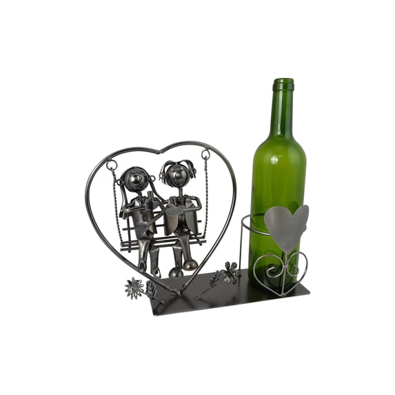 Metal Couple on a Swing Bottle Holder