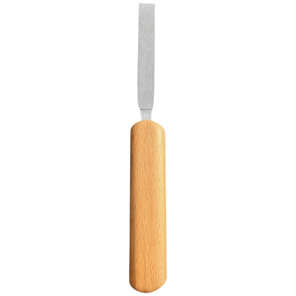 Metal Craft File, 5.9 In / 15 Cm Glass File Tool With Wood Handle, Silver Hand File For Polish, Shape, Deburr, DIY Glass Crafting, Jewelry Making, Ceramic Projects