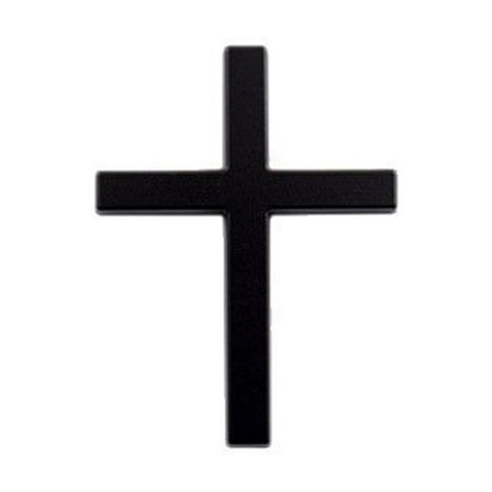 Metal Cross for Car, Jesus Christ Cross Badge Stickers,3D Multi-Function Scratch Covering Jesus for Auto Trunk Tailgate Side Fenders,Personalized Body Decorations-Black