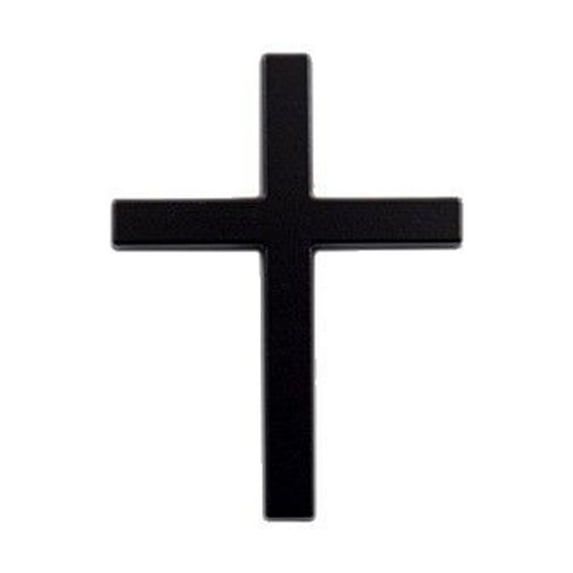 Metal Cross for Car, Jesus Christ Cross Badge Stickers,3D Multi-Function Scratch Covering Jesus for Auto Trunk Tailgate Side Fenders,Personalized Body Decorations-Black