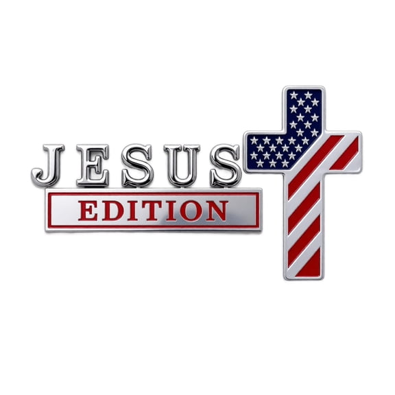 Metal Cross Emblem Badge Car Emblem Decorative Car Sticker for Vehicle Body Door Trunk Dashboard Exterior Accessories