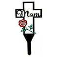 thumbnail image 1 of Metal Cross Garden Stake Graves Cemetery Decorations Memorial Signs Short Grave Markers for Families, 1 of 7