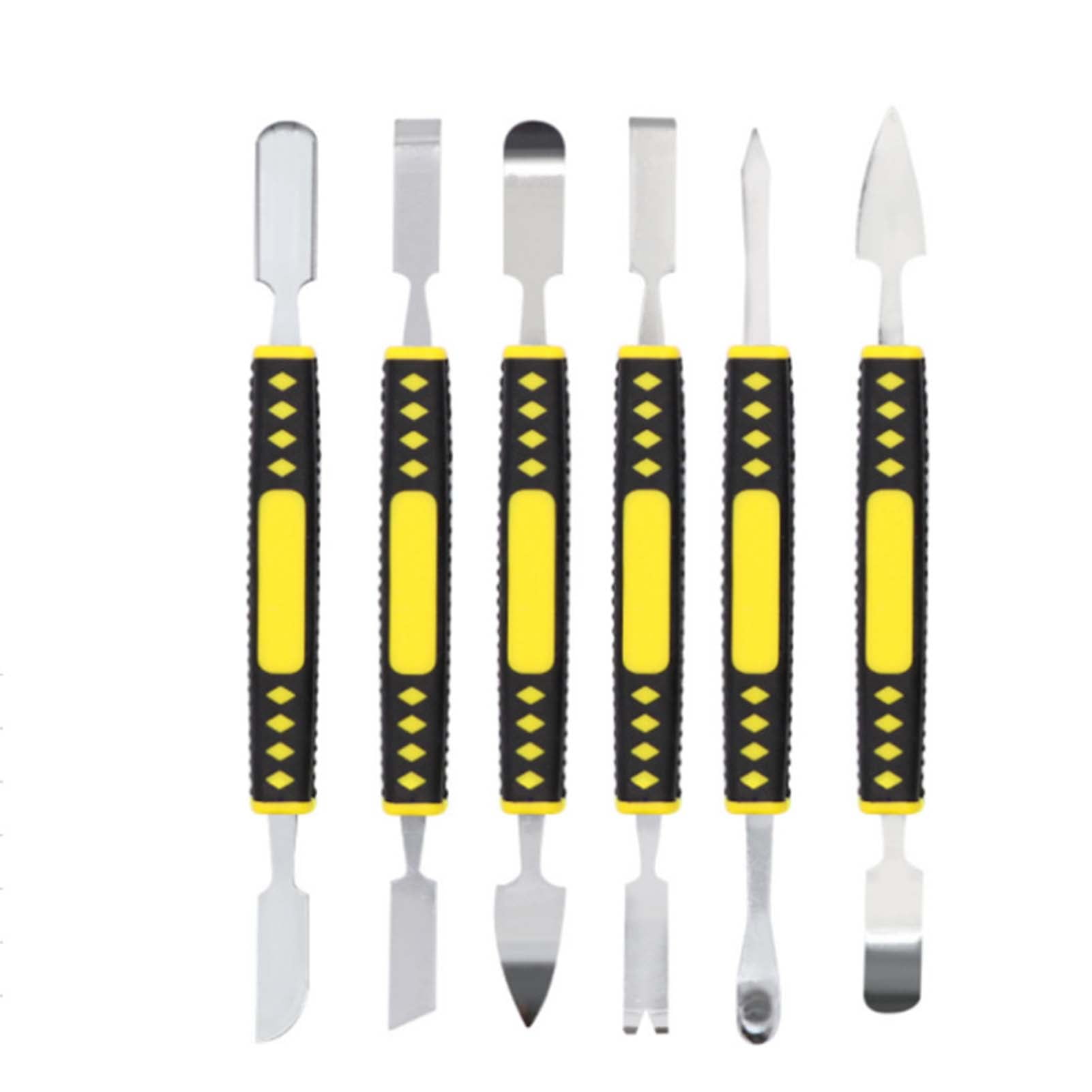 Metal Crowbar 6 Piece Set Carbon Steel Compact Structure 6 Piece Computer Repair Tool Kit for Phone 6 Piece