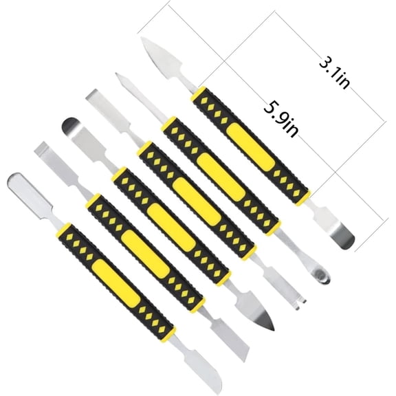 Metal Crowbar Dual-Ends Spudger Pry Opening Repair Tools Kit, Professional Repair Tool for Phone, Laptop, Tablet, Watch, Digital Appliance