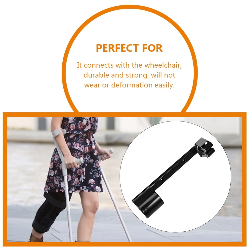 Metal Crutch Holder Wheelchair Cane Holder Mobility Scooter Crutch