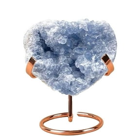 Metal Crystal Ball Holder, Crystal Mineral Specimen Display Stand Metal Easel Stands Crystals Holder for Rocks, Geodes, Heart Stones(Gold)