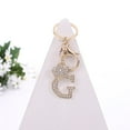 thumbnail image 1 of Metal Crystal Letter Keychain DIY Rhinestone Backpack Pendant, 1 of 6