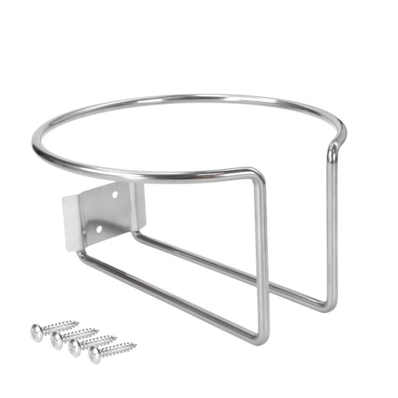 Metal Cup Holder Wall Mounted Kitchenware Storage Shelf for Beverage Cup