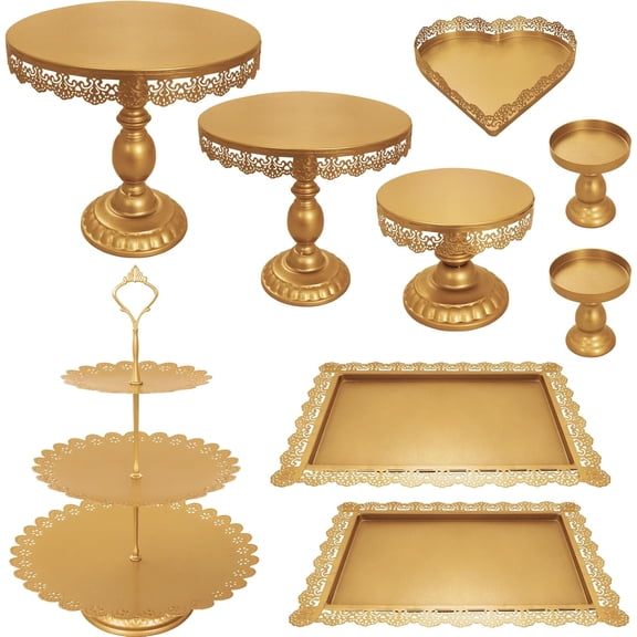 Metal Cupcake Stand Set with Multiple Styles for Candy Fruit Display, Dessert Serving Tower for Birthday Wedding Anniversary