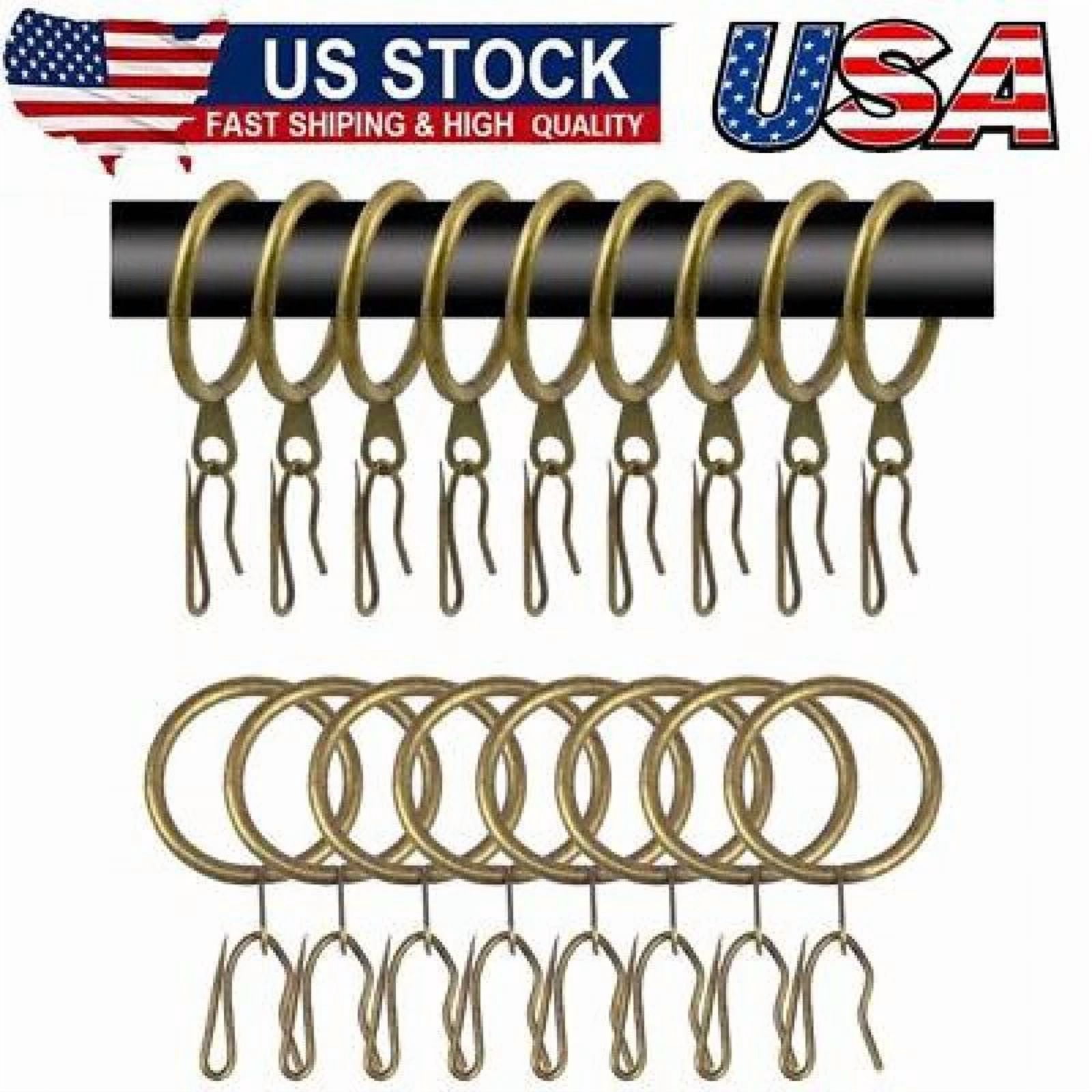 Metal Curtain Drapery Rings Curtain Rod Rings And Pins,30Mm Internal