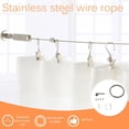thumbnail image 1 of Metal Curtain Wire Rod Set, 15 Feet, Silver, 1 of 3