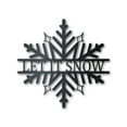 thumbnail image 1 of Metal Custom Snowflake Wall Art - Metal Winter Sign - 14 Color Options 24, 1 of 5