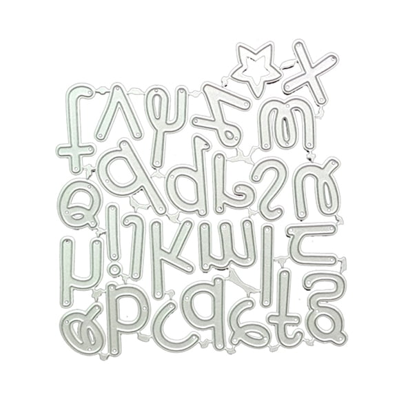 Metal Cutting Die Small 26pcs Combining Letters Embossing Puzzle Dies Template