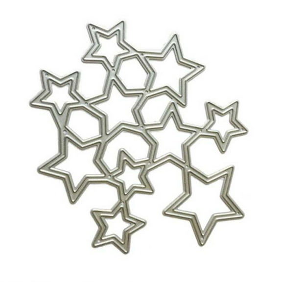 Metal Cutting Dies 3D Star Shaped Cutting Dies Craft Die Cut for DIY Scrapbooking Photo Festival Decoration